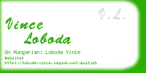 vince loboda business card